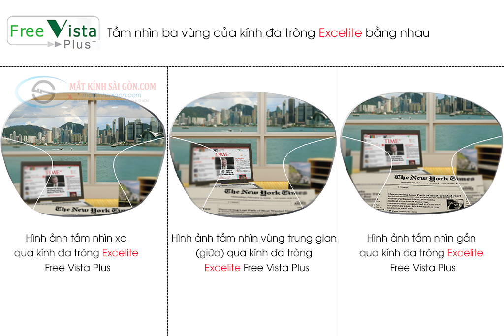 Tròng Kính Đa Tròng 1.55 FreeVista Plus - Hình 3